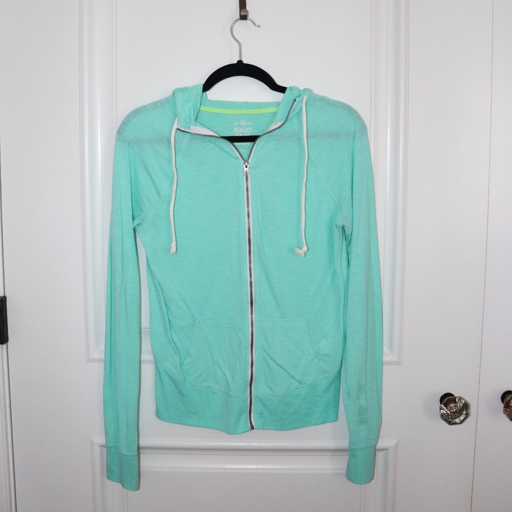 Teal Perfect Zip Up Hoodie
